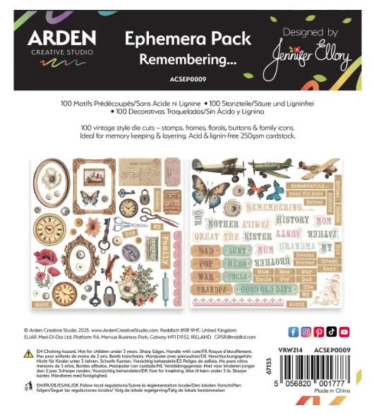 Remembering Ephemera, 100 die-cuts